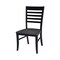 International Concepts Set of 2 Cosmo Chairs, Coal-Black/washed black C75-310P - alternate 5